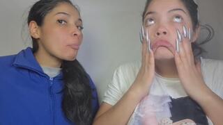 strange gestures with our faces