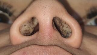 The inside of my nose