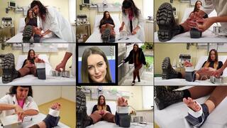 Elena One Shoe Bad Sprain Electro Therapy (in HD 1920X1080)