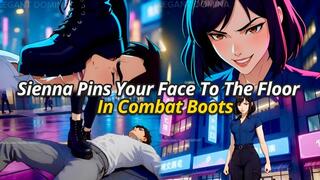 Sienna’s Heavy Combat Boots Keep You Pinned Beneath Her Relentless Domination