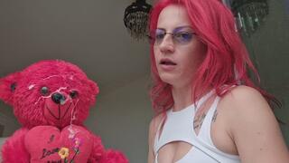 Phlegm Covered Teddy Humiliation – Brutal Coughing, Thick Spit & Messy Face Destruction