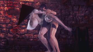 Pyramid head woman gets fucked hard : Silent Hill hentai