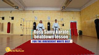Rosay Samy karate beatdown lesson for the irreverent white belt