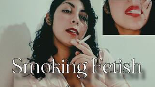 Smoking in a retro vibe