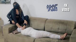 Mummification, facesitting and foot smother (4K VIDEO)