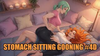 Stomach Sitting Gooning #4D: Eternal Stomach Sitting Trance (Animated, Music, Text)
