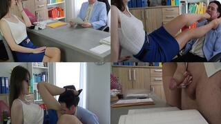 The tall dominant secretary!