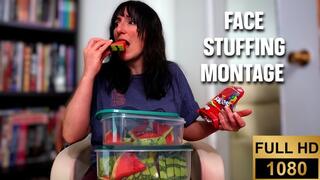 Face stuffing montage
