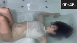 BREATH CONTROL AND WET T-SHIRT IN THE JACUZZI