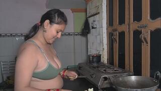 Stepson Fucks Stepmom on Kitchen Counter