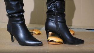 crush 4 burgers in heels
