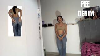 Pee jeans: My jeans are slowly getting wet | Belly fetish