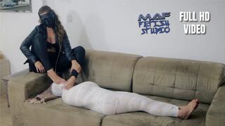 Mummification, facesitting and foot smother (FULL HD VIDEO)
