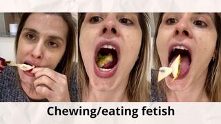 Chewing - eating fetish