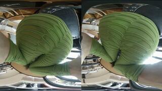 3DVR180 LINGLING's rear view POV humiliates JAMIE