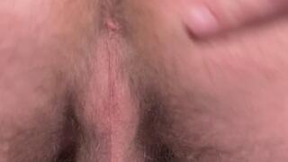 Hairy masculine ass spreading and fingering