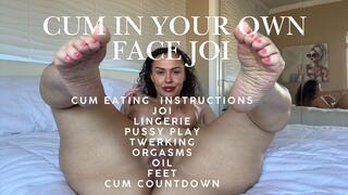 Cum In Your Own Face: JOI Twerk Pussy Play Oil & Feet