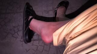 Dangling While Waiting for Taxi!