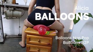 Popping balloons with my big ass (2)