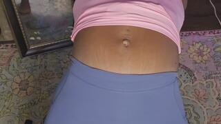 Outie Belly button tease and backbend Compilation