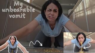 Vomiting like a fountain!