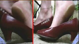 Flat Dirty Dry Heels