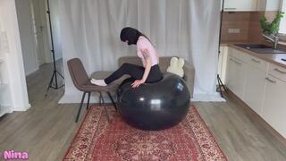 Big Black Shosu Beach Ball Bounce & Deflate