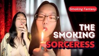Smoking Fantasy POV: Asian Sorceress Smokes Victory Cigarettes [4 Cigs]