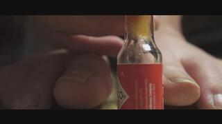 Giantess vs. the Hot Sauce Bottle