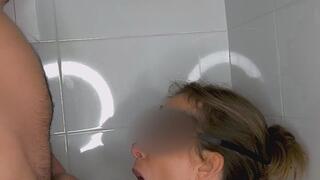 Cheating Blonde Wife Shower Sex with Bull - Petite MILF Breeding Taboo Fantasy - Long Fuck Sextape