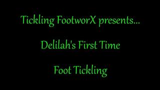 Delilah's First Time Foot Tickling