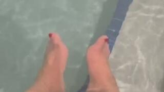 HIGH PRIESTESS LADY CHAOS - Silent Chaos POV Footworship Jacuzzi Ritual