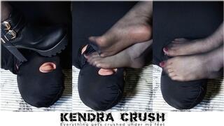 My After Work Face Foot Stool - Stinky Pantyhose Feet Humiliation - I slap and rub my smelly feet on his face - human foot stool