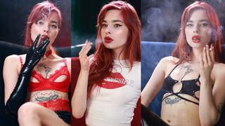 Chloe smoking