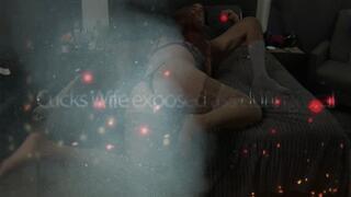 Cucks wife ass exposed during Blowjob 3