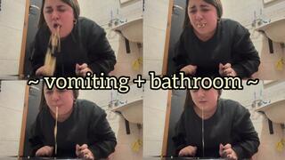 Vomiting in the bathroom + Bad breath