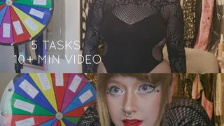Spin the Wheel- Sissy's Fun & Kinky tasks! Fetish kink, do you dare partake?