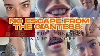 No Escape From The Giantess: Slow Cruel Punishment & Micro Vore