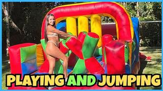 Jumping, Playing & Going Crazy in My Bouncy Castle