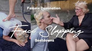 A real mistress teaches her lover how to slap her face (1)