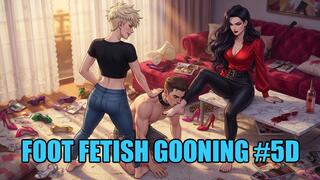 Foot Fetish Gooning #5D: Goon for the Goddess Feet (Animated, Music, Text)