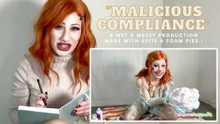 "Malicious Compliance" | A Wet & Messy Film made by a Clown Girl with Spite & Foam Pies