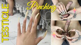 Slave Training Session - Testicle Pinching | LINH'S LONG NAIL | CRAZY ABOUT LONG AND NATURAL NAILS