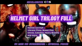 Helmet Girl Trilogy Full – Heavy Restricted Breaths, Gloves Masturbation & Total Surrender (31 Min HD MOV - 30%OFF)