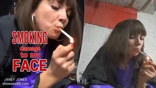 Examining the Damage - MILF Smoking Fetish - Dangling in the Mirror