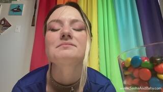 Giantess Vore - Shrunken Step Brother swallowed by Hungry Giantess - Shrink Fetish - POV - Special Effects - Tiny