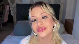 Sensual Lips Tease & Gloss to Lipstick Transformation - Close Up Lip Fetish