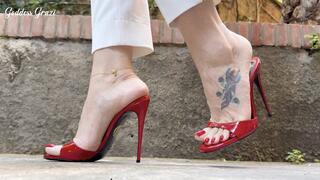 Teasing you with high heels - Goddess Grazi