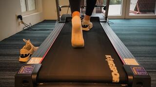 Workout in One Sock, One Shoe. Stinky Socks Reveal!