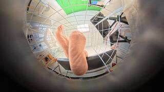 Anna's stinky feet humiliated Jamie in the giantess